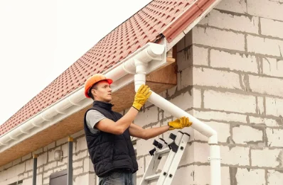 Pose et remplacement de gouttières à Boyaval